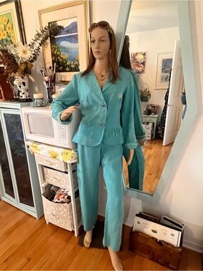 Light Teal Linen set